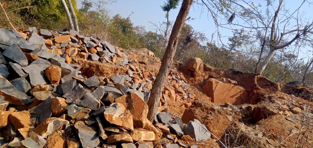 Stone mining is happening illegally