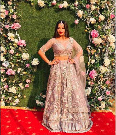 bhojpuri actress monalisa bridal photoshoot viral in lockdown