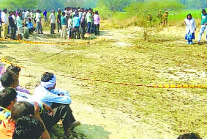 The woman who was on the court was murdered after being crushed with bricks
