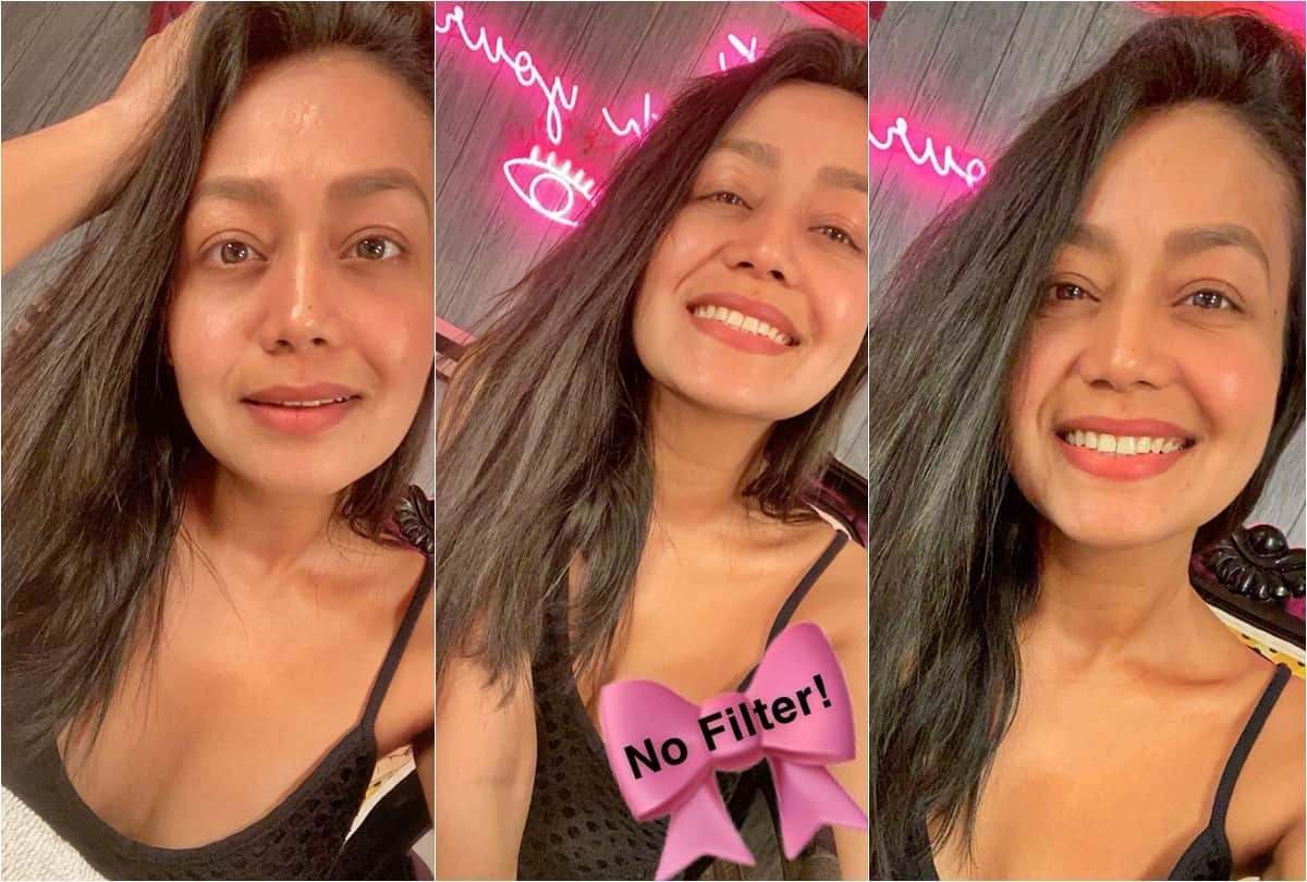 Neha kakkar No make up instagram photos are viral after Aditya Narayan wedding fake news