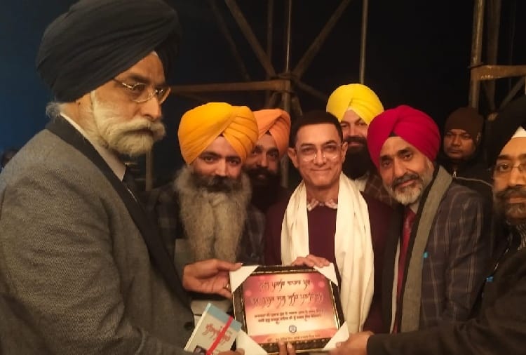 Actor Aamir Khan reached at Punjab's Ropar