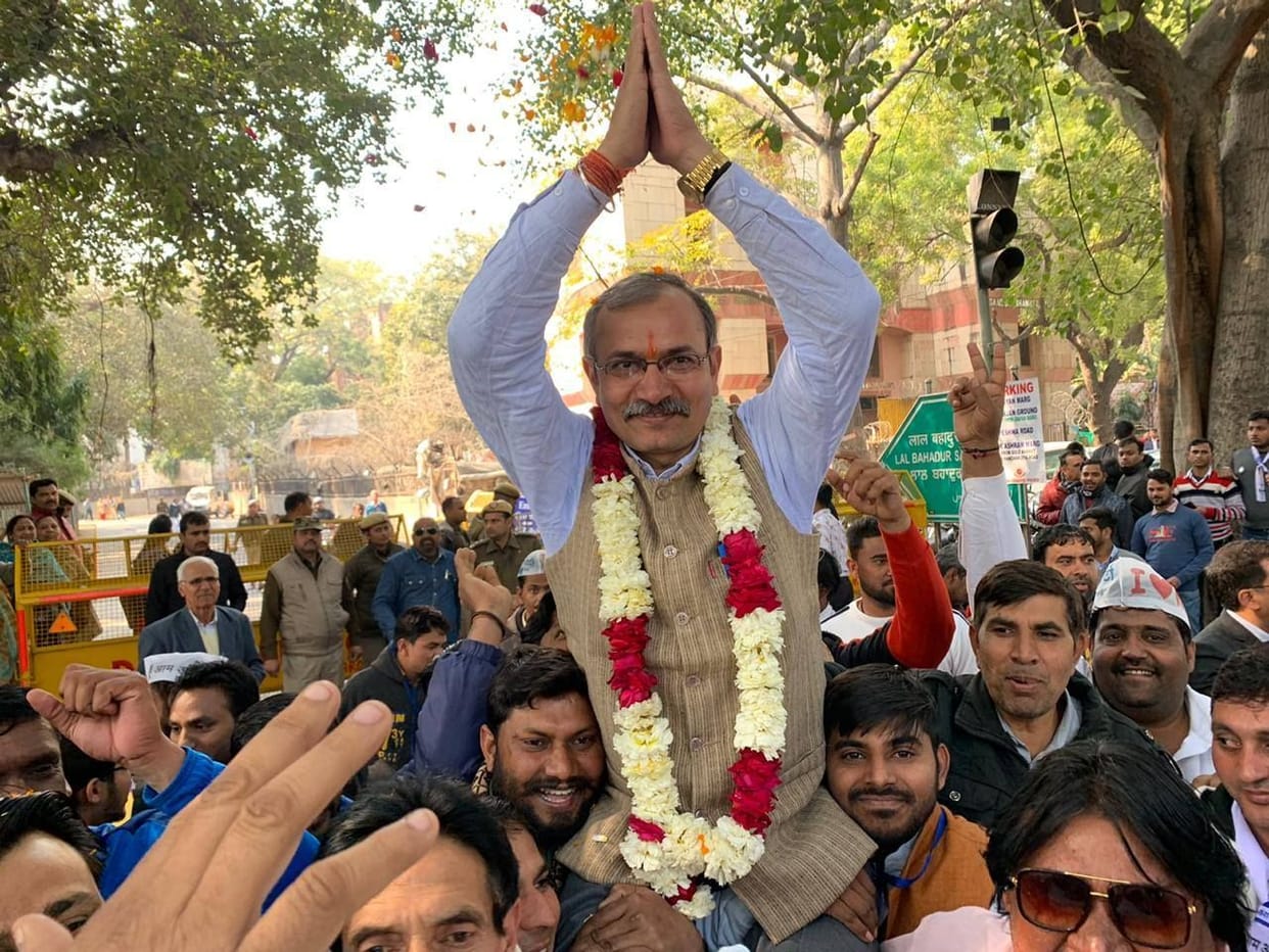 Doubledhan's son Virendra Kadian, an MLA from Delhi Cantt