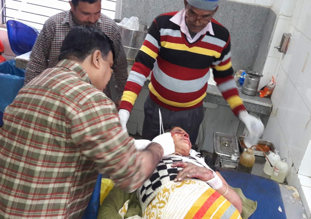 Woman falls from hill, injured in Guldar's attack