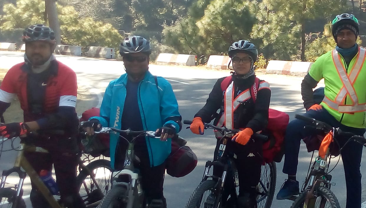 Cycle rally is learning to be healthy