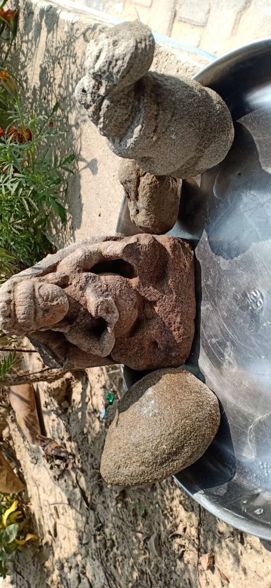 Devi statue found in foundation excavation in school