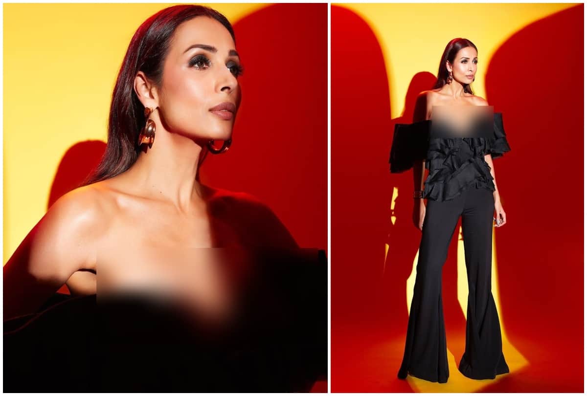 after wedding rumours malaika arora get bold in her black outfit