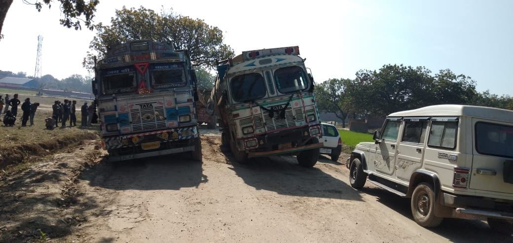 Roads getting damaged by overload vehicles