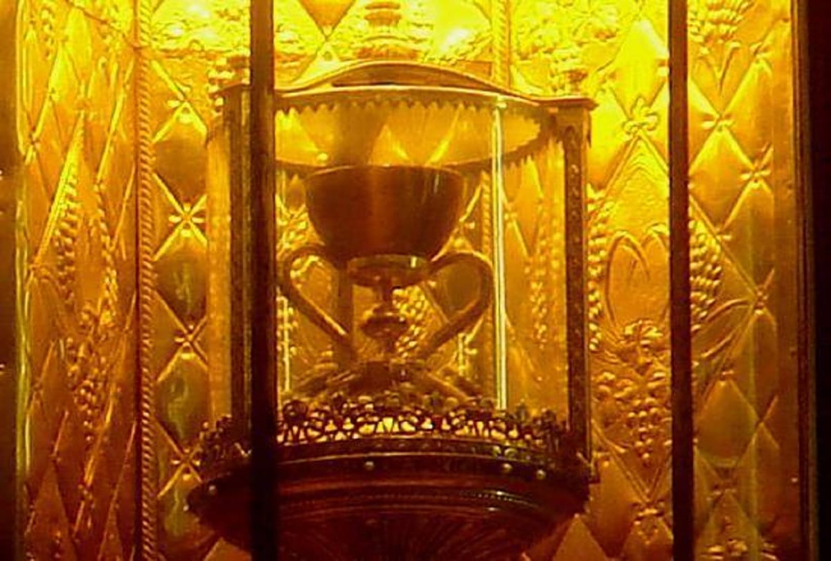 The Holy Grail the cup that Jesus Christ drank from at the Last Supper