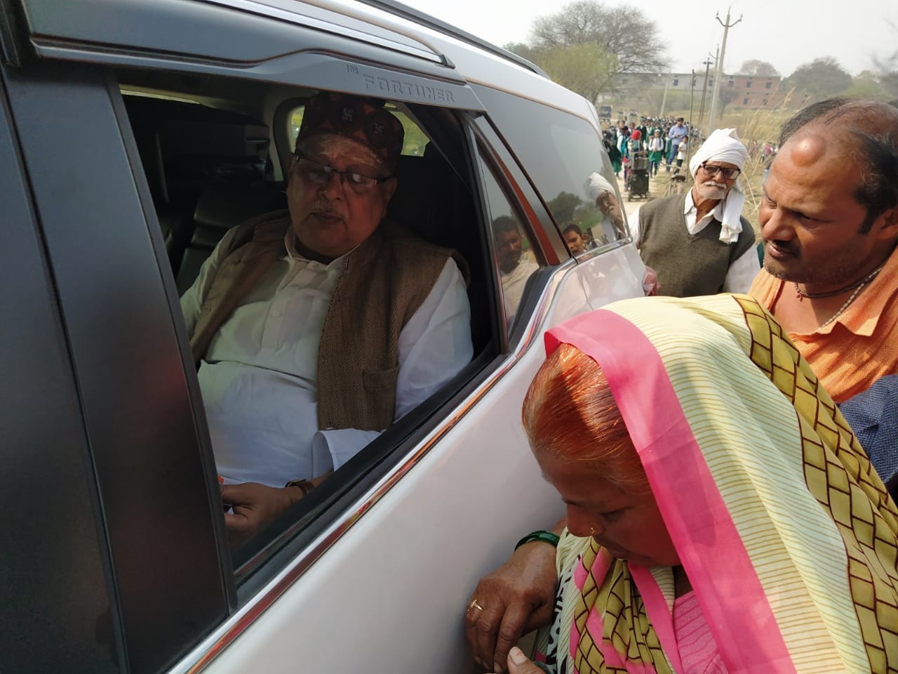 Minister kept inspecting and soldiers searching cartridges in varanasi