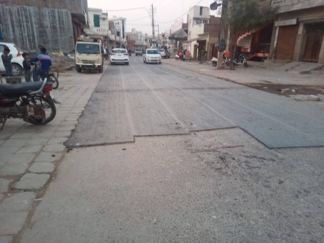 road repair, mistic asphault layer, road, fatehabad