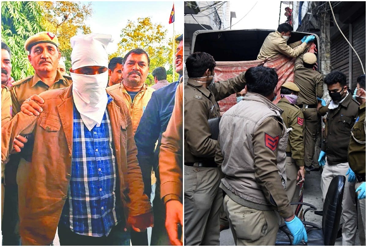 bhajanpura family murder case accused Prabhunath is also seen carrying a bag in CCTV