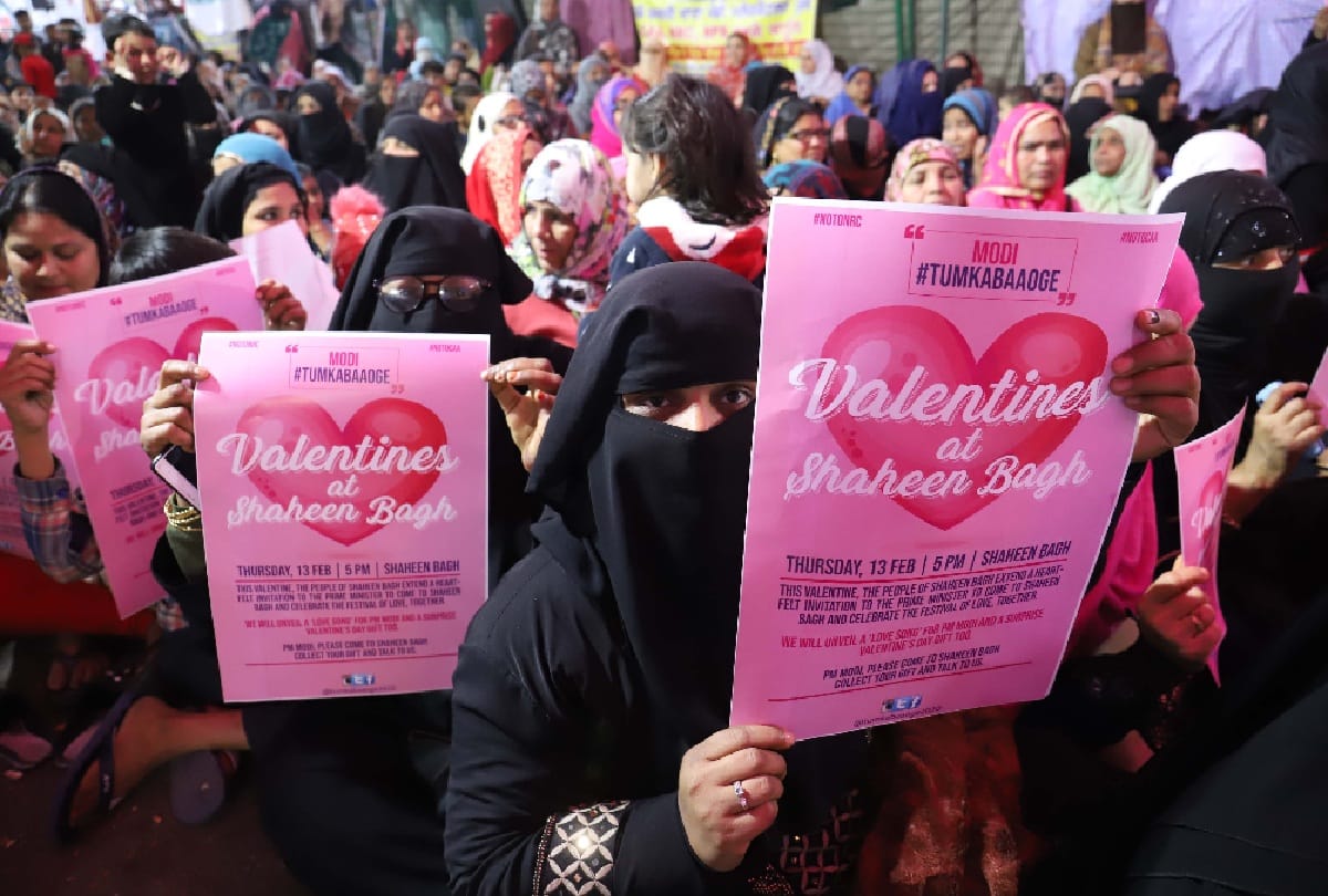 Shaheen Bagh protesters send valentine cards to pm modi