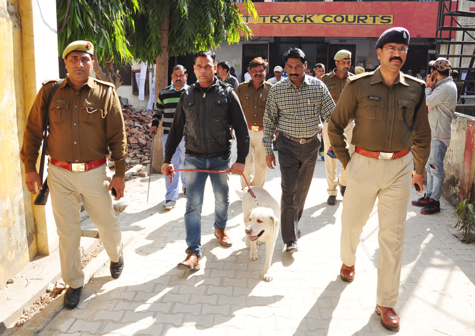Court security increased, checking up to two hours