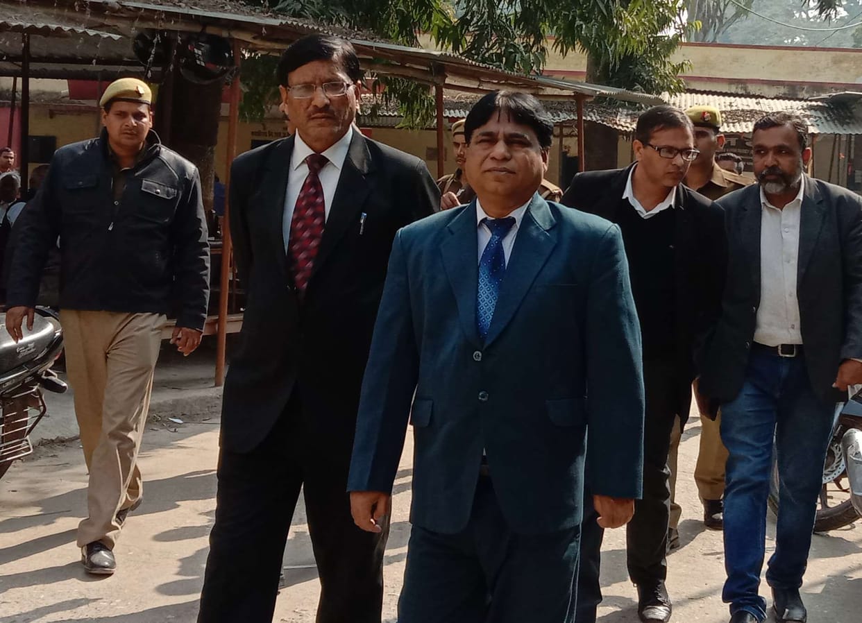 District judge visited the court to take stock of security