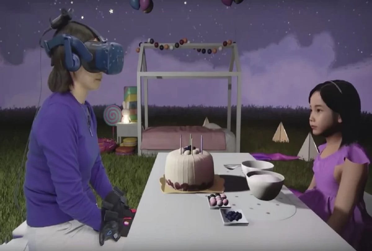 South Korean mother meets dead daughter by Virtual reality in a TV Show named Meeting you