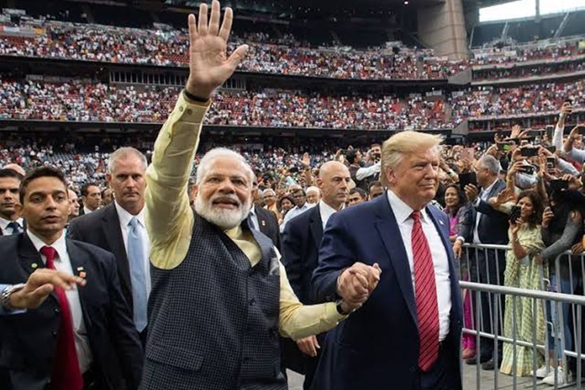 Former Us President Donald Trump Chants Bharat and America Sabse Achhe Dost, Video Leaked