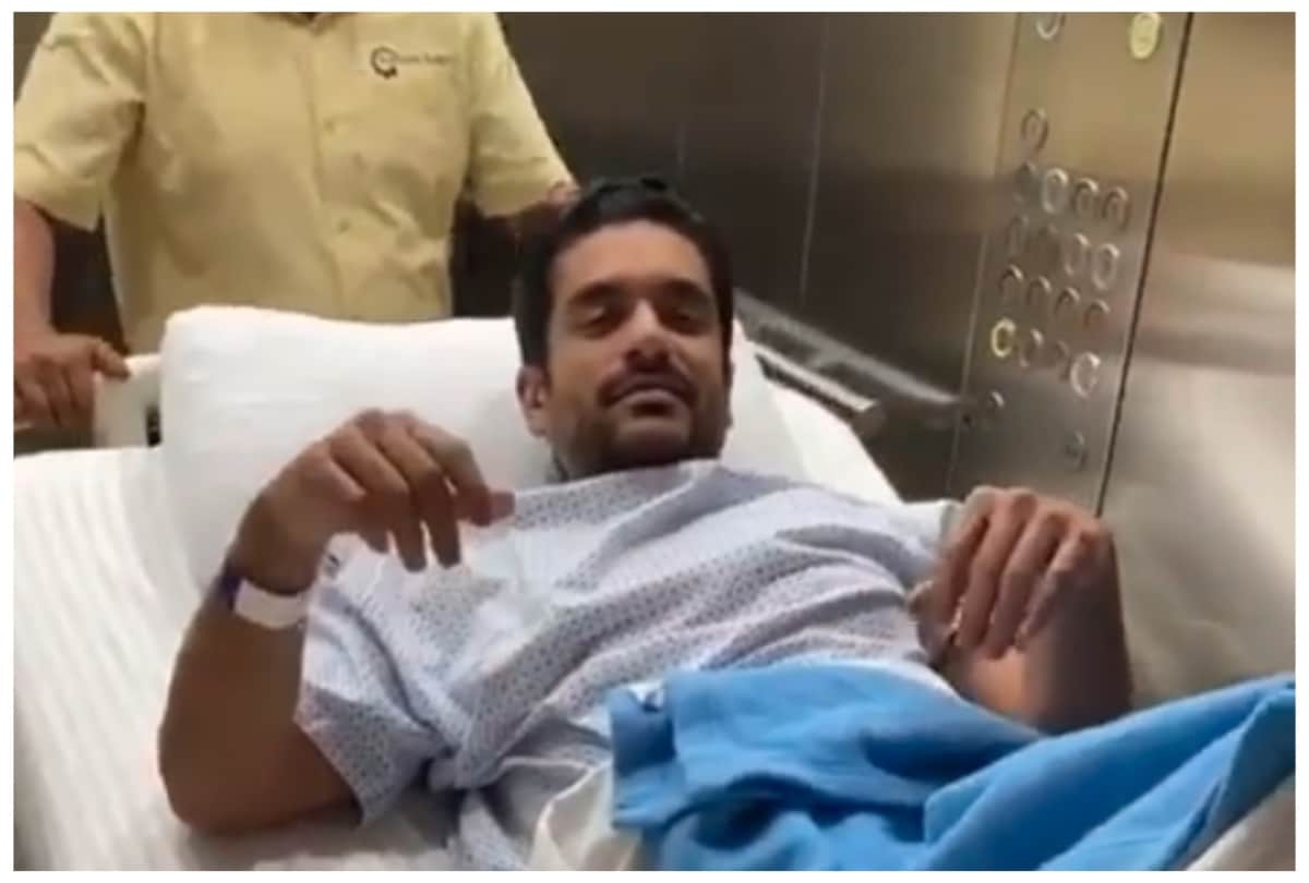 Angad Bedi Undergoes Knee Surgery wife Neha Dhupia no clue which one video viral