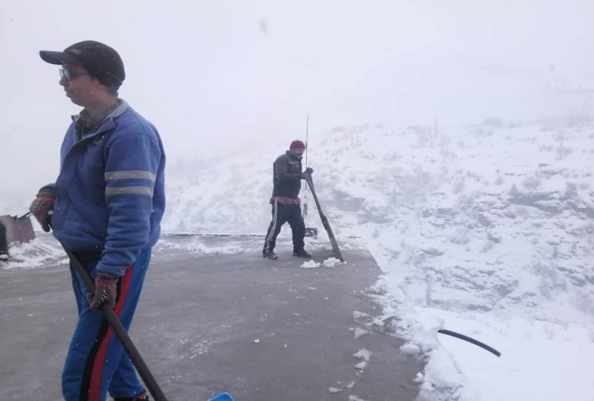 himachal weather report: fresh snowfall lahul, minimum temperature in Shimla higher than Una