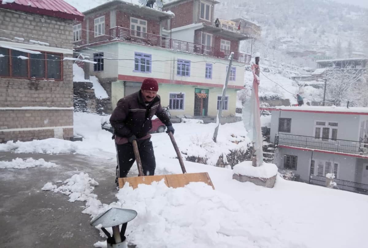 himachal weather report: fresh snowfall lahul, minimum temperature in Shimla higher than Una