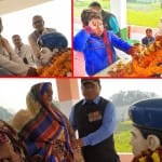 शहीद पंकज त्रिपाठी की मूर्ति का अनावरण हुआ है।