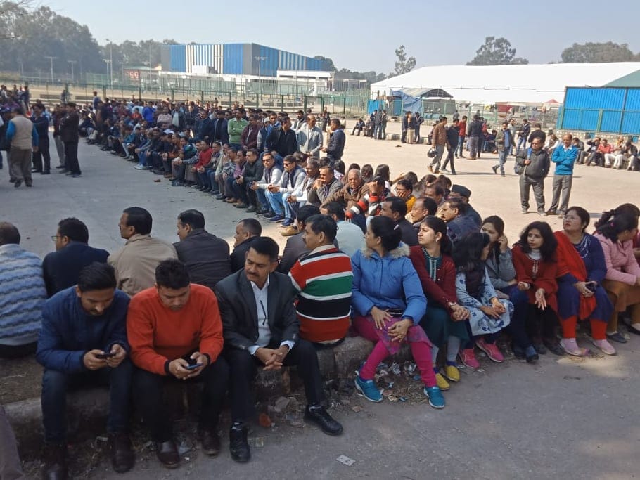 Reservation in promotion: Employees Warning Rally after Work Boycott In dehradun