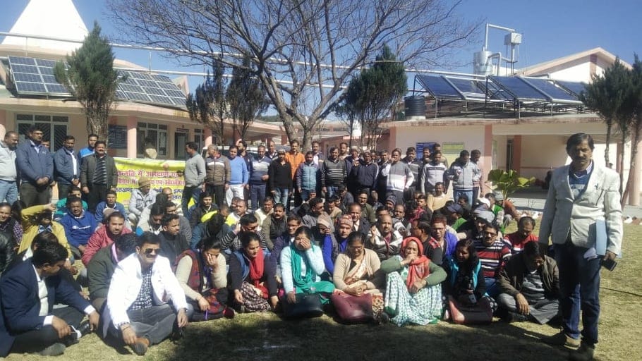 Reservation in promotion: Employees Warning Rally after Work Boycott In dehradun