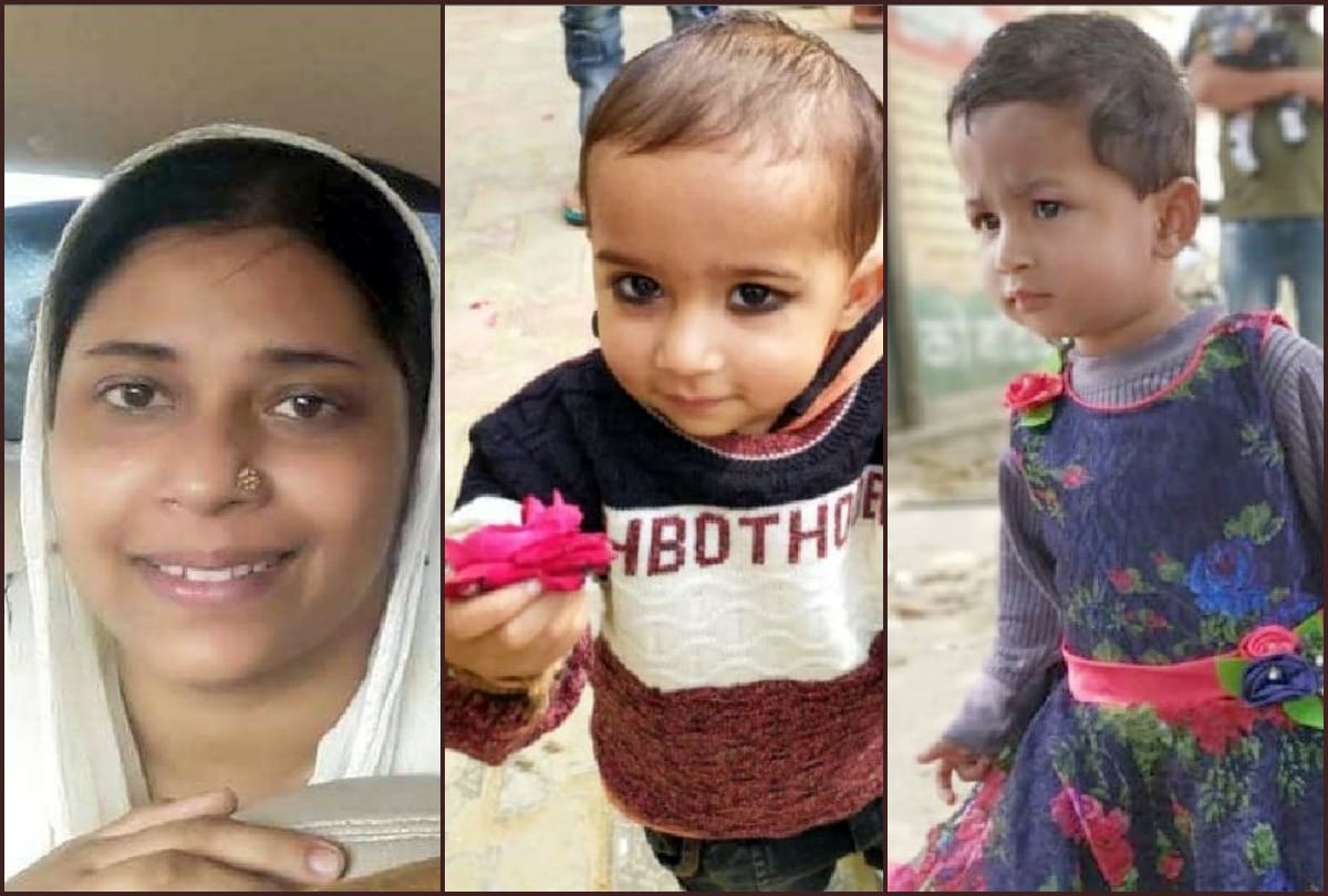 UP Amroha brutal murder case mother daughter and son found dead in home