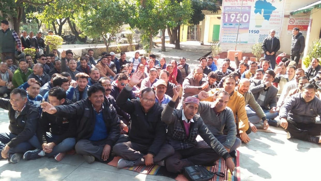 Boycott work demanding removal of reservation in promotion