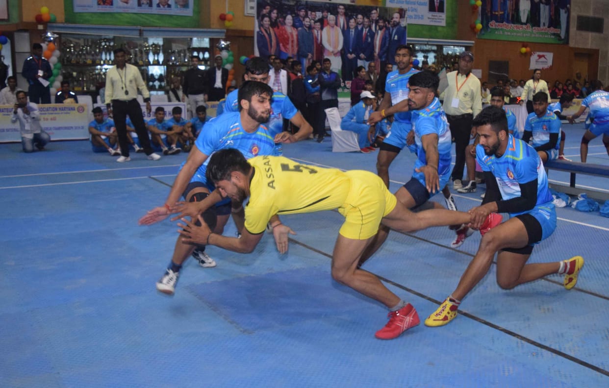 46th Junior National Kabbadi Championship Haryana beat Assam