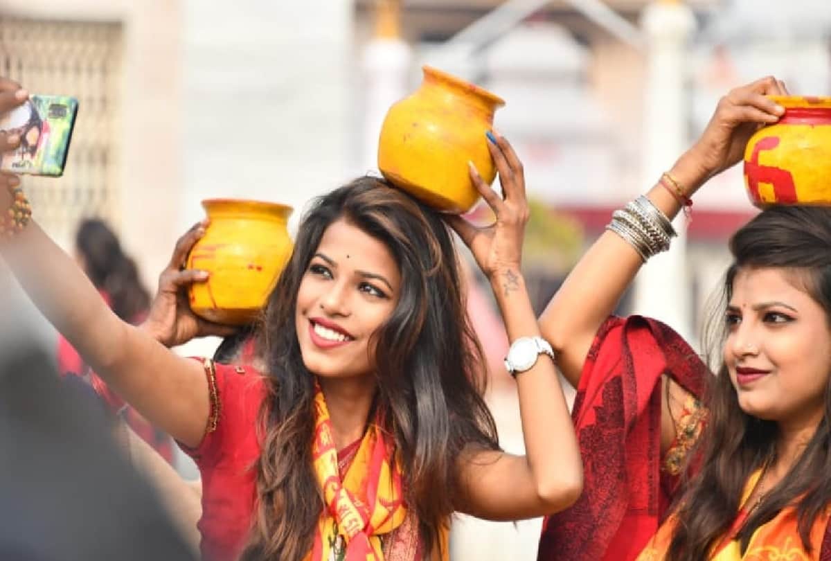 women start kalash yatra from gorakhnath temple to mansarovar temple