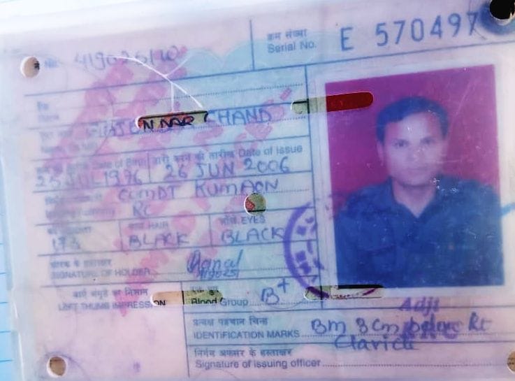 shouldier deadbody found at railway track