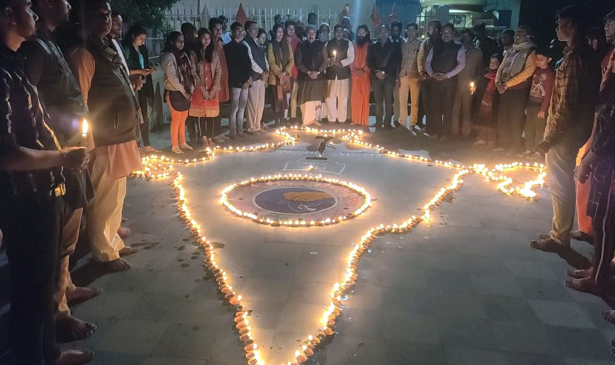 march on shaheed diwas in chitrakoot