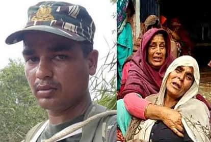 शहीद पंकज त्रिपाठी और उनकी मां व परिजन। (File)