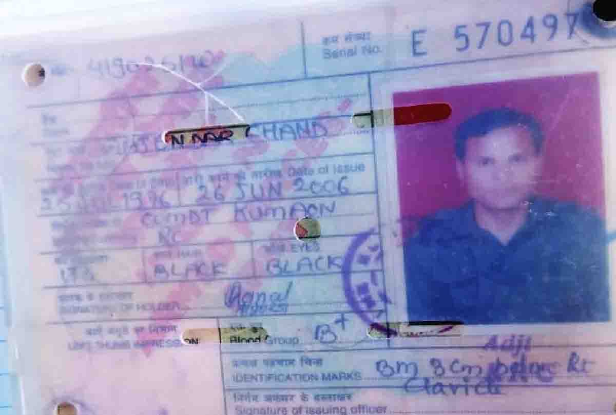 Soldier's body found on railway track in hardoi