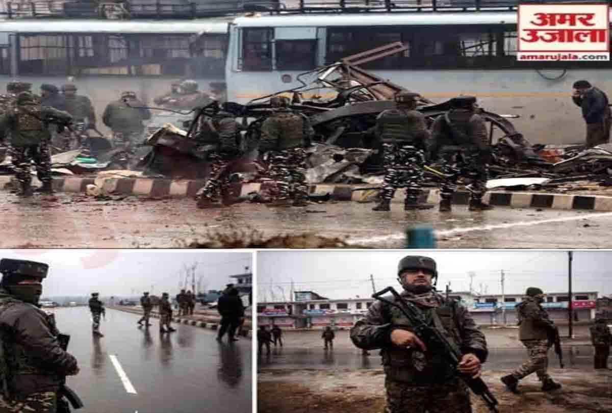pulwama terror attack 14 February 2019 news and photos jammu kashmir