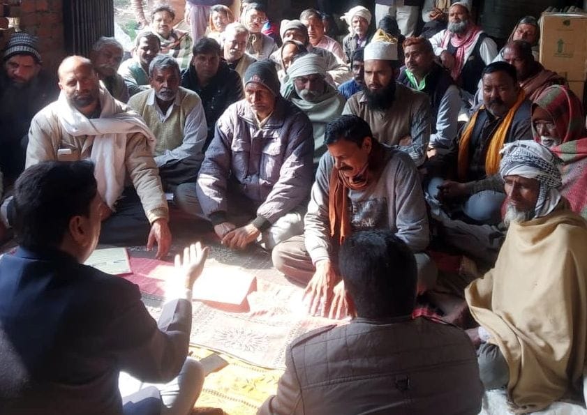 Emphasis on sowing of sugarcane by trench method