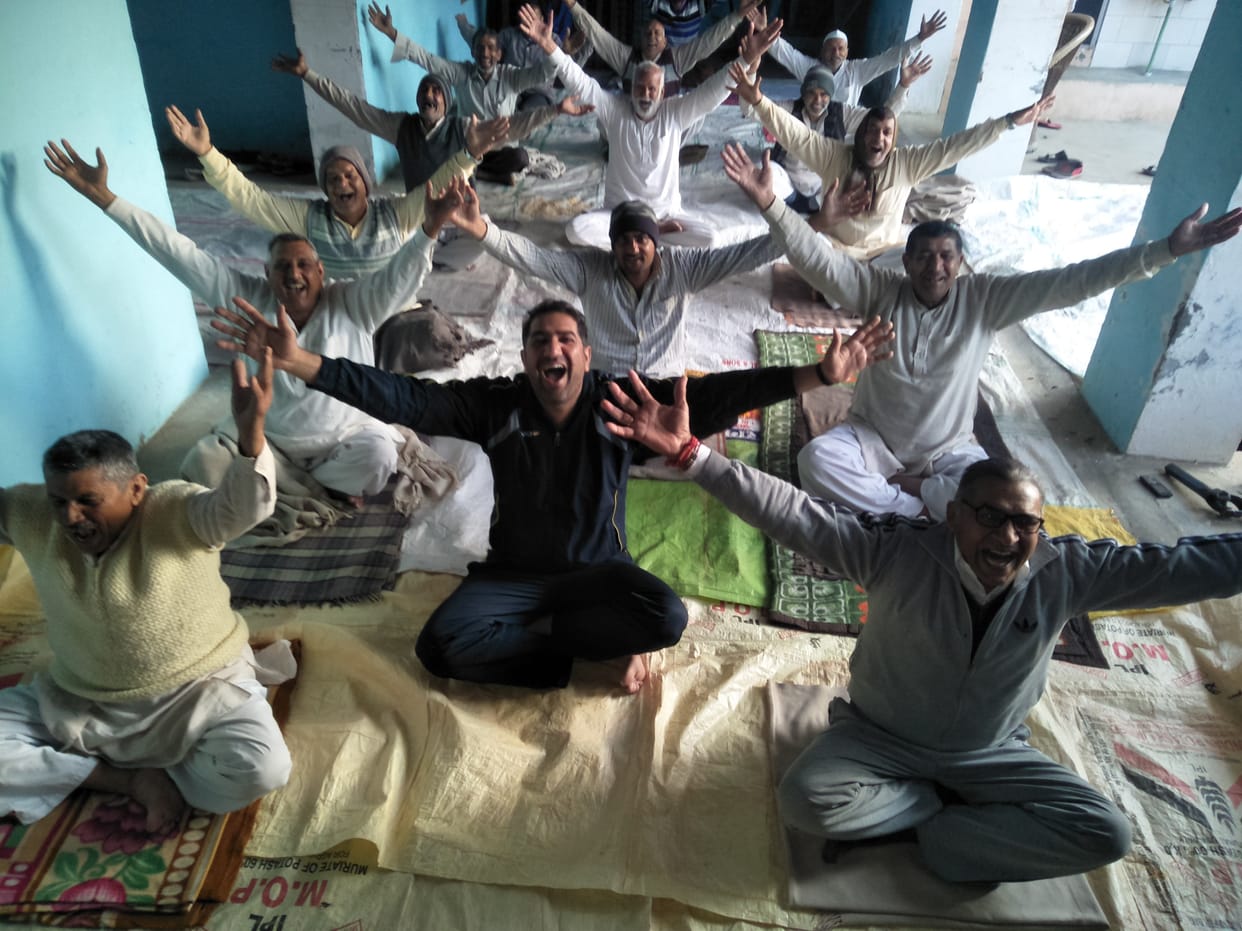 Havan - five-day yoga camp concludes with yagna