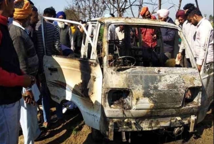 Fire in School Bus, Four Childrens Burnt Alive