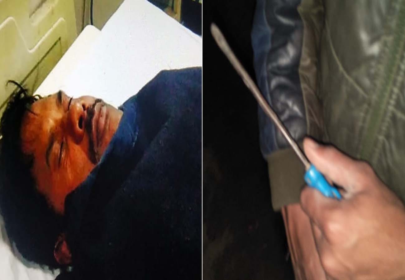 Deadly attack on the inspector in jalaun