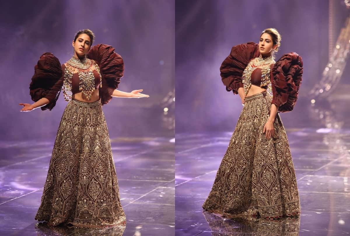 sara ali khan trolled for her ramp walk for abu jani sandeep khosla fashion show