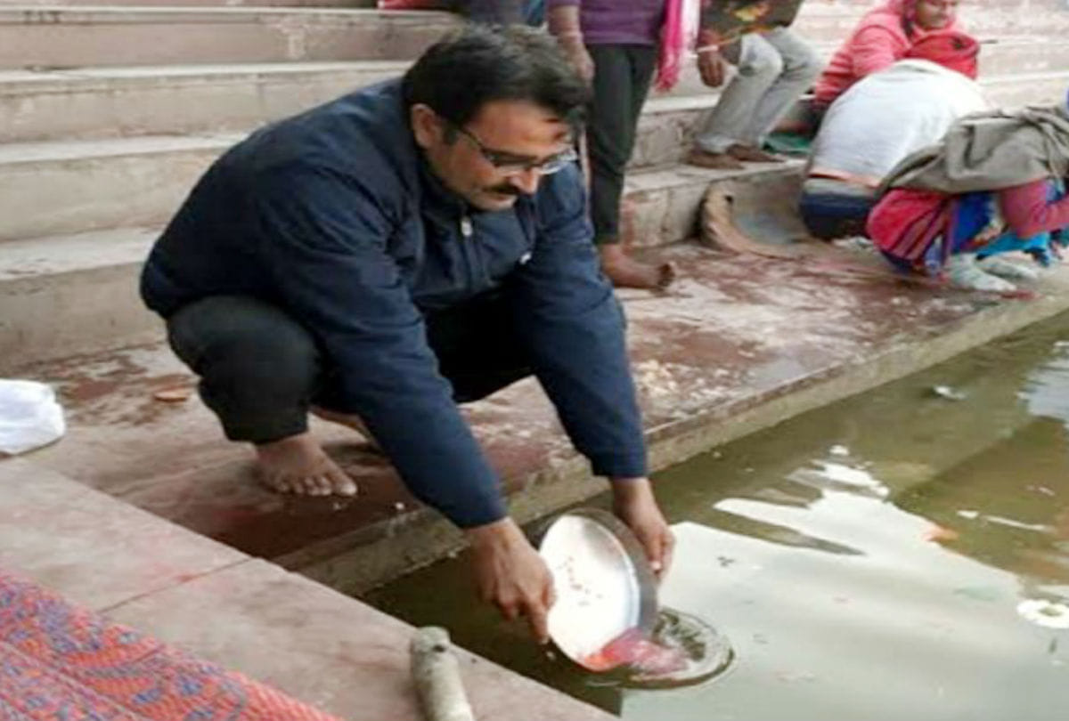 Jaipur Martyr Rajiv Singh Shekhawat's Ashes Immersed In Ganga Kasganj