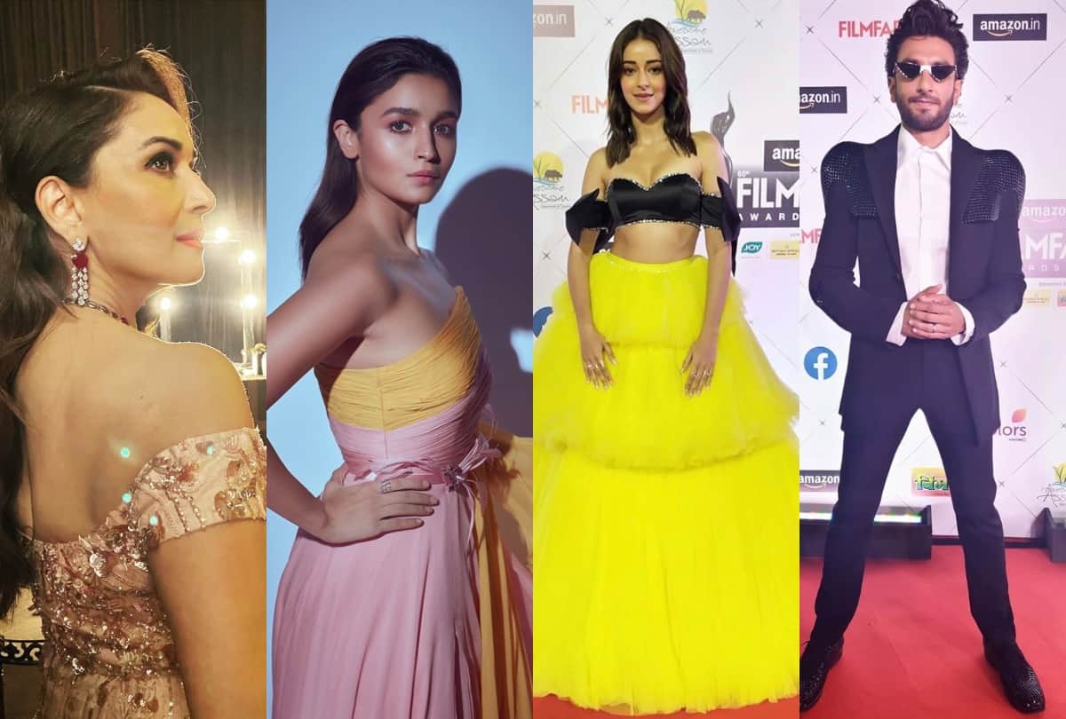 filmfare awards 2020 madhuri dixit to ananya panday best red carpet look