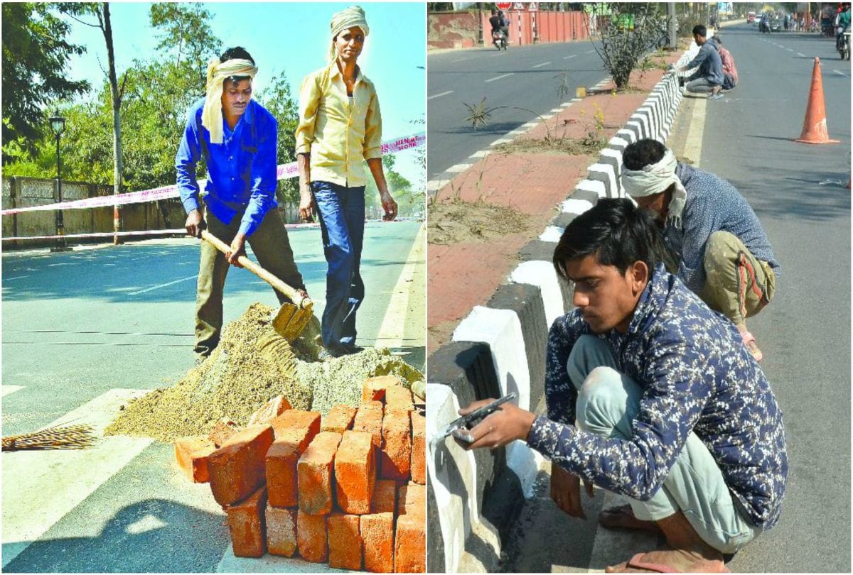 cutouts will be put to welcome Donald Trump in agra