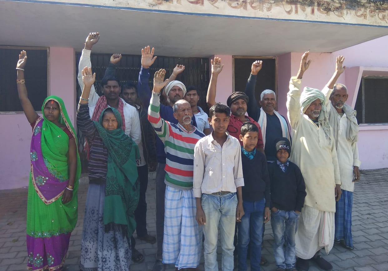 Patients protested