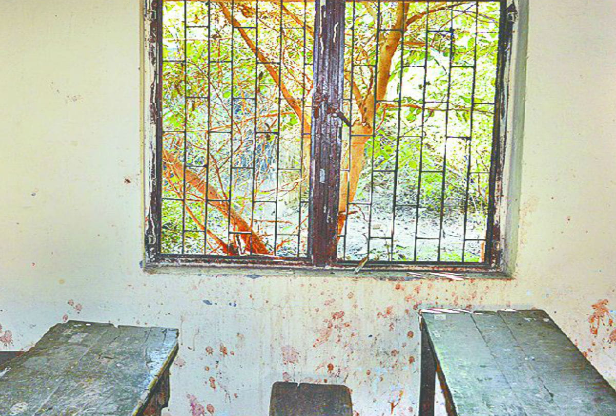 Up Board Exam 2020 Candidates Sit At Broken Furniture In School