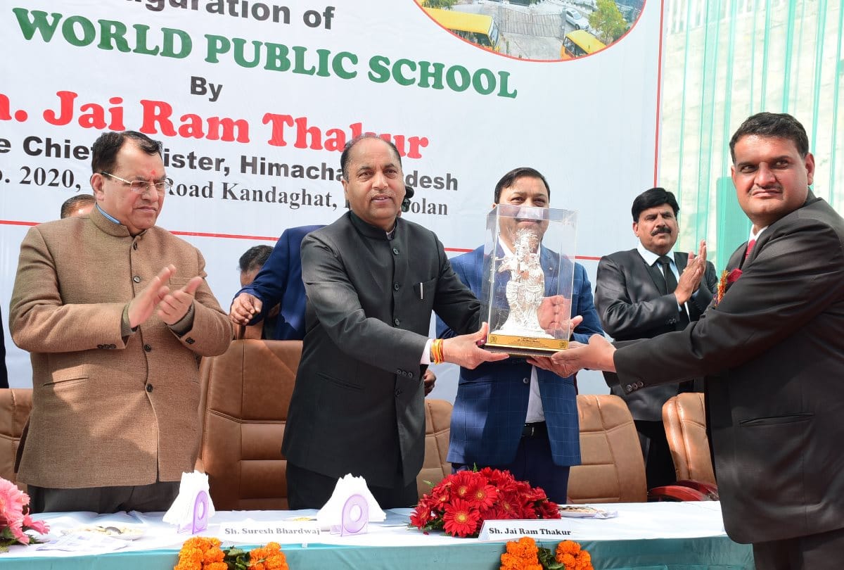 cm jairam thakur inaugurated DPS school in kandaghat in solan in himachal pradesh