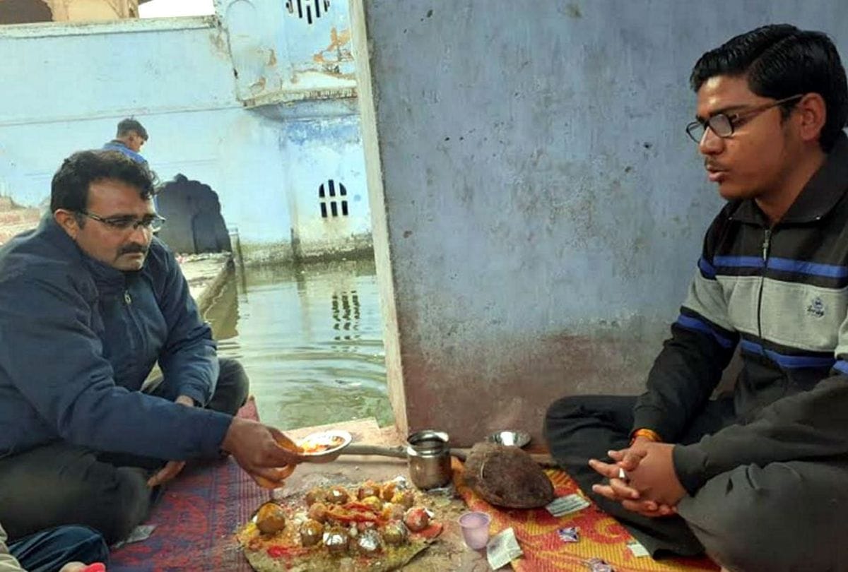 Jaipur Martyr Rajiv Singh Shekhawat's Ashes Immersed In Ganga Kasganj