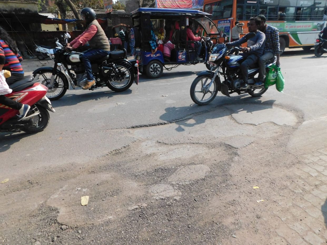 Bad Condition of Roads of Akbarpur