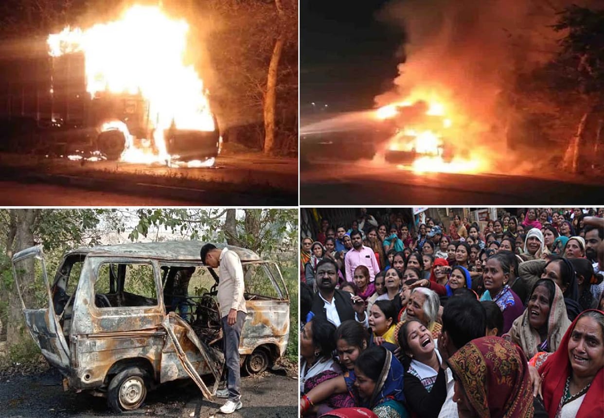 LPG cylinder made deadly, seven burnt alive in unnao, Six bodies were cremated together