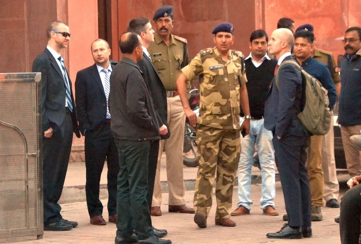 American advance team reached agra for US President Donal Trump visit
